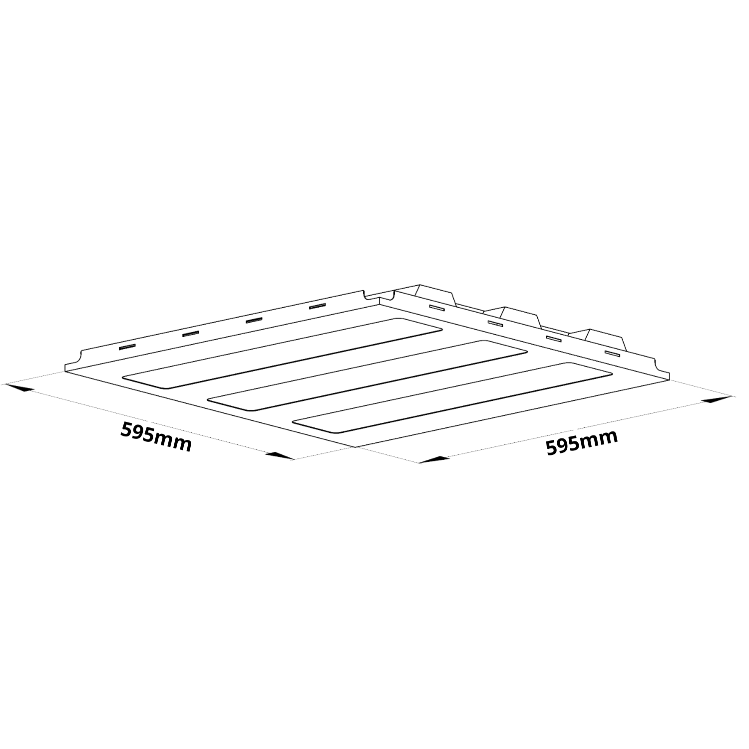 3CR - Recessed Modular LED Panel  (33-68W)