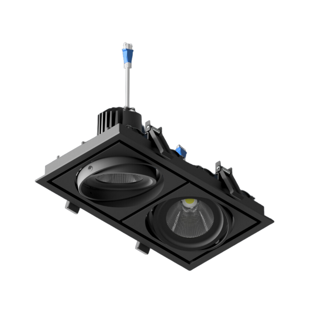 DLV-R Gimbal Double LED Downlight (12-29W P/M)