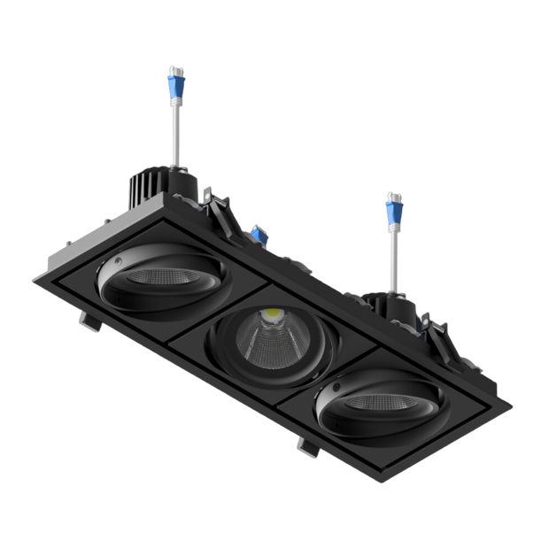 DLV-R Gimbal Triple LED Downlight (12-29W P/M)