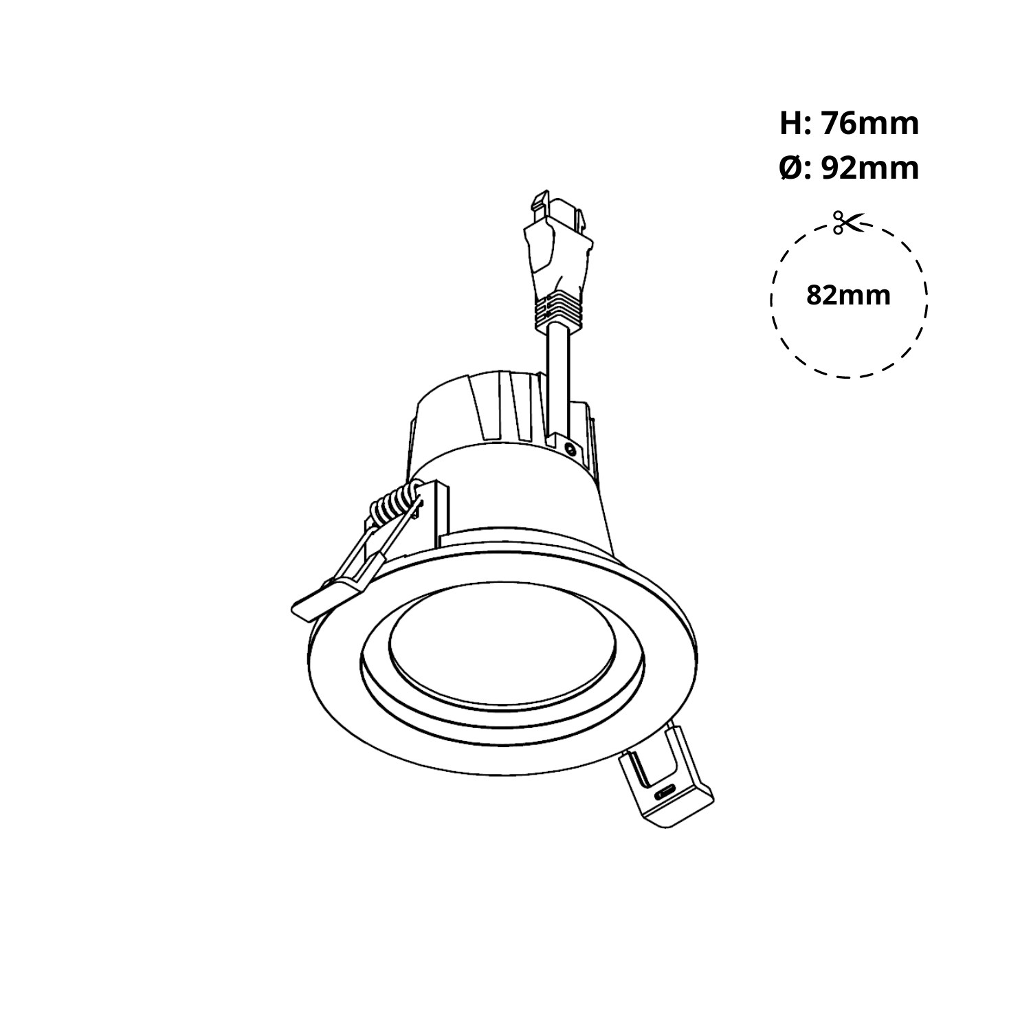 DLV-R 3 Inch LED Downlight (9-13W) – THE LIGHTING WAREHOUSE Ltd