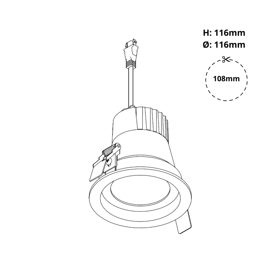 DLV-R 4 Inch LED Downlight (12-29W)