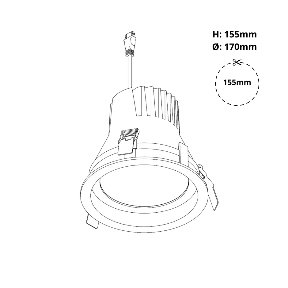 DLV-R 6 Inch LED Downlight (28-48W)