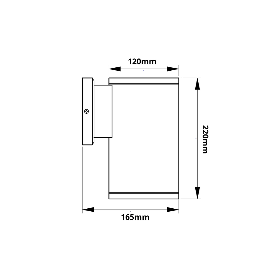 Scallop-1 UP or Down Facing LED Wall Light (12-17W)