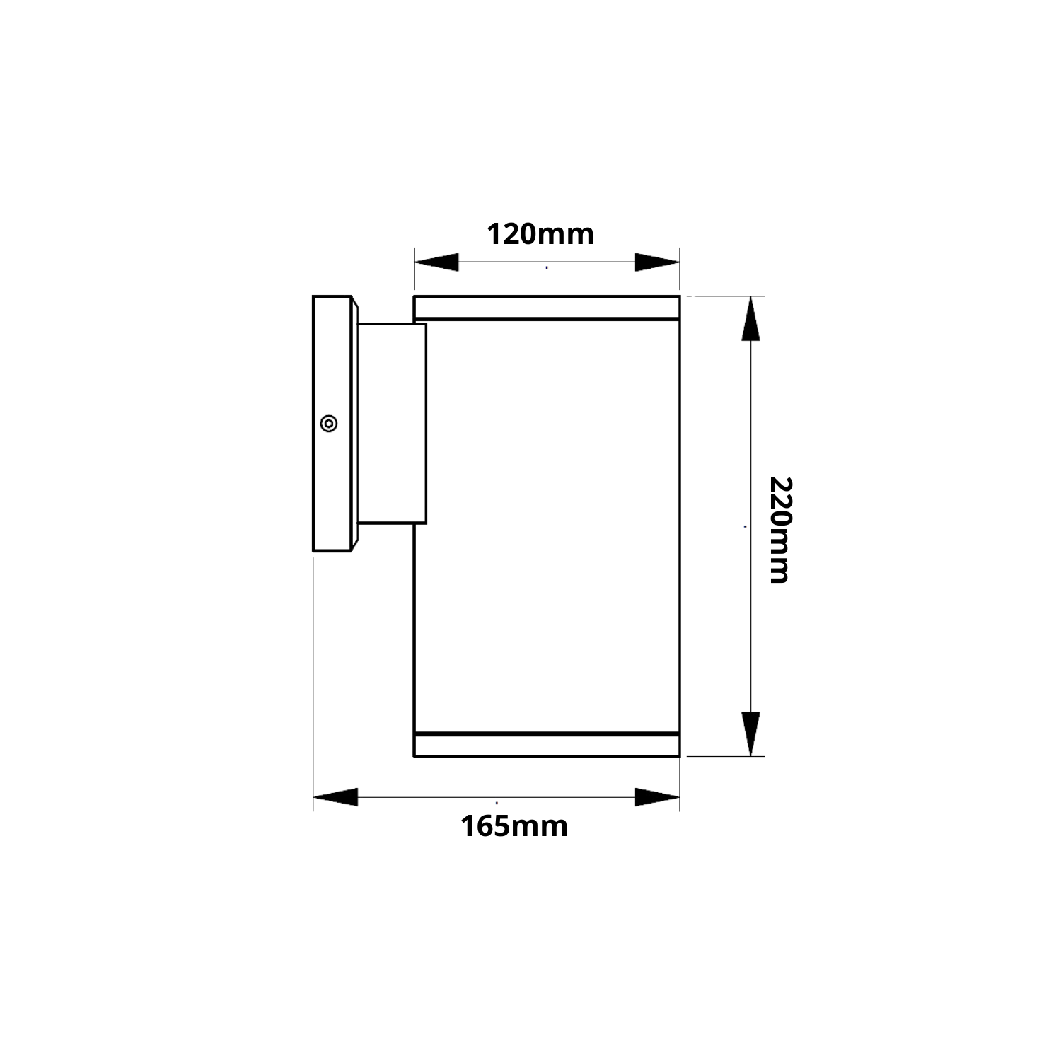 Scallop-1 UP or Down Facing LED Wall Light (12-17W)