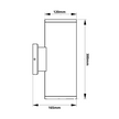 Scallop-2 UP/Down LED Wall Light (2 x 12-17W)