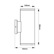 Scallop-2 UP/Down LED Wall Light (2 x 12-17W)